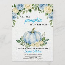 Convites A Little Pumpkin” Baby Shower Invitation