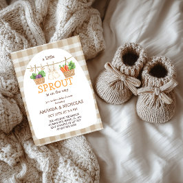 Convites A Little Sprout Is On The Way  Baby Shower