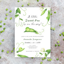 A Little Sweet Pea Is On The Way Baby Shower