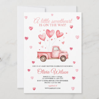Convites A Little Sweetheart Baby Shower Invitation 