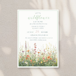 Convites A Little Wildflower Girl Boho Baby Shower