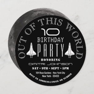 Convites A Lua, A Festa de aniversário Do Shuttle Espacial