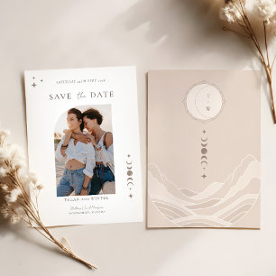 Convites A Lua Celestial Stars Monograma Salvar A Foto Da D