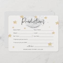 Convites A Lua inicia previsões com placa de Chá de fraldas