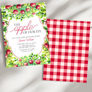 Convites A Maçã do Nosso Chá de fraldas de Ação de Graças