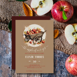 Convites A Maçã Do Nosso Chá de fraldas De Olhos