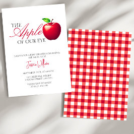 Convites A Maçã do Nosso Chá de fraldas De Queda De Olhos