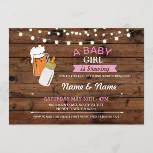 Convites A madeira cor-de-rosa das cervejas do chá da