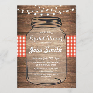 Convites A madeira vermelha do frasco do guingão do partido