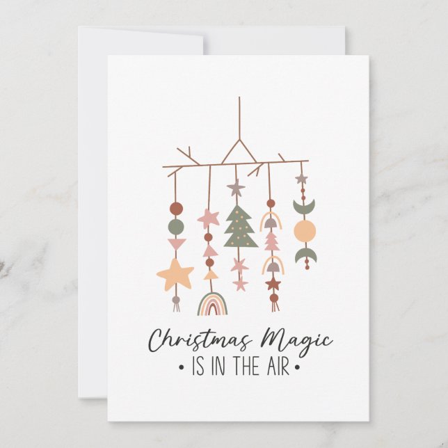 Convites A Mágica De Natal Do Xmas Está No Ar (Frente)