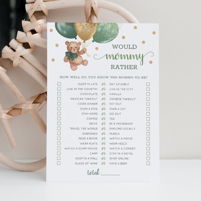 Convites A Mamãe do Chá de fraldas de jogos da Preferencial (Criador carregado)