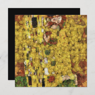 Convites A Mancha de Arte de Disco Vegetal com Beijo-Limão