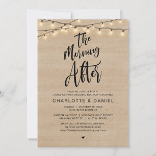 Convites A Manhã Depois, Poste Casamento Brunch