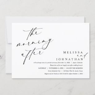 Convites A Manhã Depois, Poste Casamento Brunch