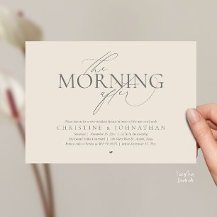 Convites A Manhã Seguinte, Brunch Pós-Casamento Fuga Românt