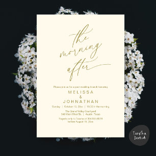 Convites A Manhã Seguinte, Brunch Romântico Pós-Casamento