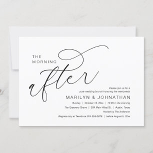 Convites A Manhã Seguinte, Celebração de Brunch Pós-Casamen