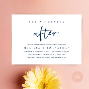 Convites A Manhã Seguinte, Poste Casamento Brunch Celebraçã