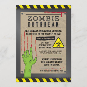 Convites A manifestação do zombi convida o partido do Dia
