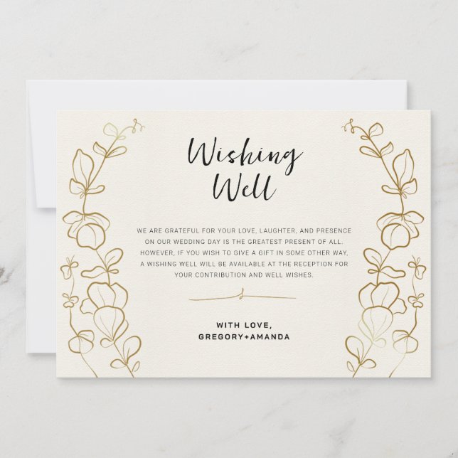 Convites A Mão Dourada Pintada Deixa A Moldura Despertando  (Frente)