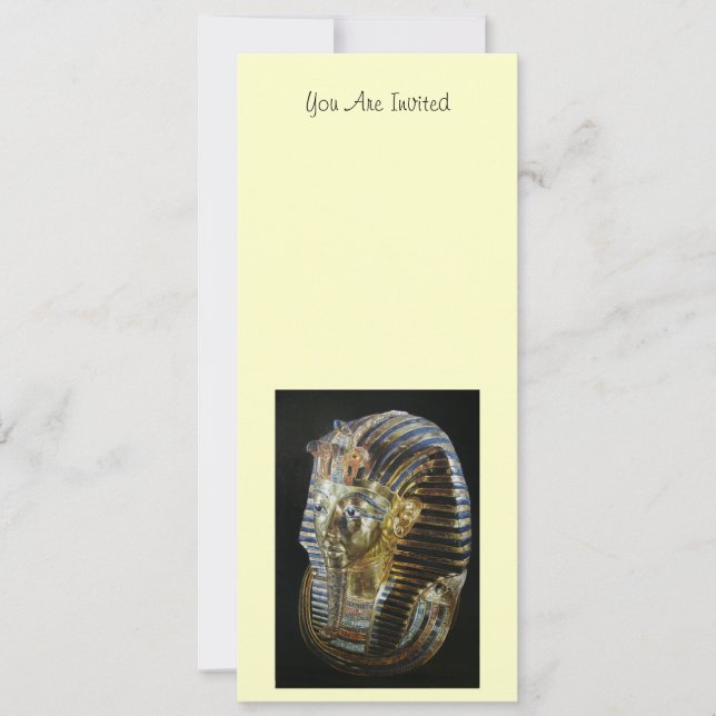 Convites A máscara dourada de Tutankhamun (Frente)