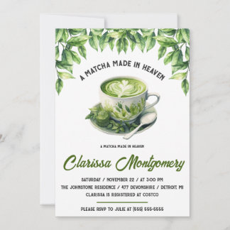 Convites A Matcha Made in Heaven Bridal Shower