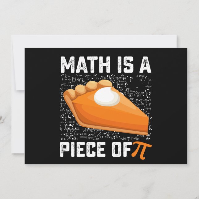 Convites A Matemática Da Pi Day Pie Pie É Uma Peça (Frente)