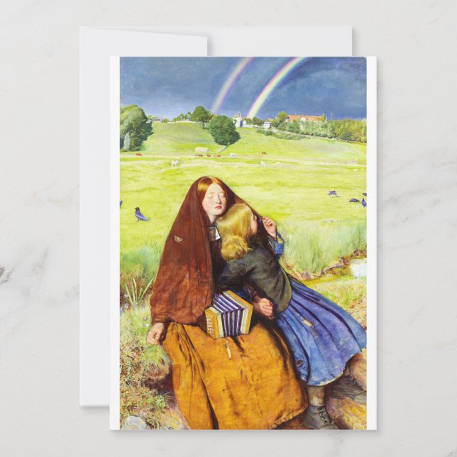 Convites A Menina Cega por John Everett Millais (Frente)