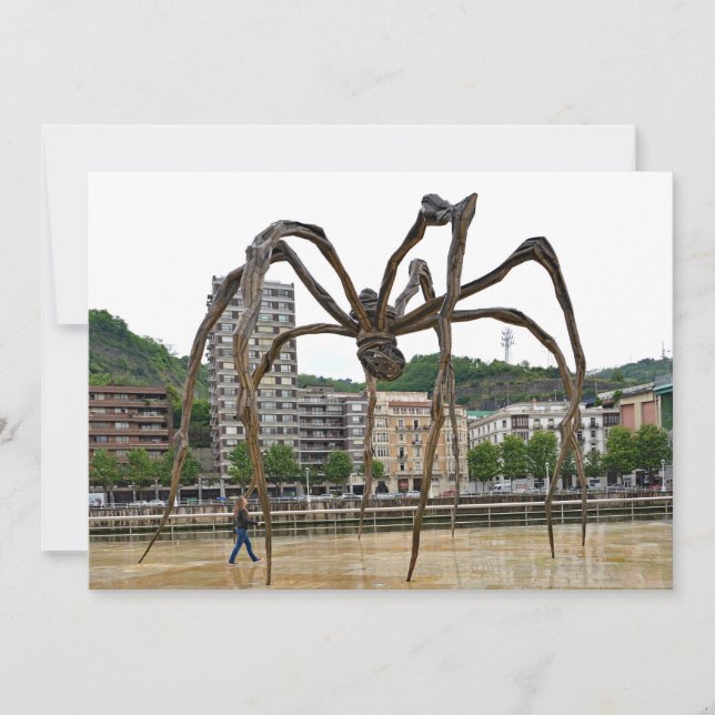 Convites "A menina e a aranha." Fantasia. (Frente)