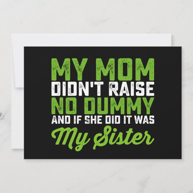 Convites A minha mãe não criou a minha irmã mais engraçada  (Frente)