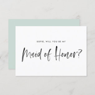 Convites A Mint De Escova Será A Minha Madrinha de casament