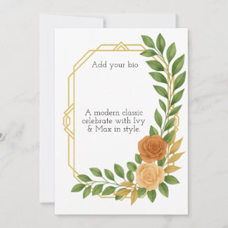 Convites A modern classic for your big day.