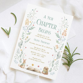 Convites A New Chapter Baby Shower Invitation