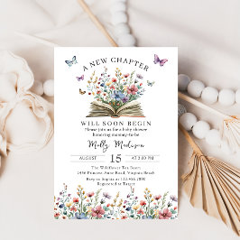 Convites A New Chapter Begins Storybook Baby Shower