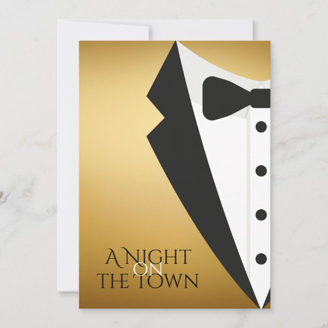 Convites A Night on the Town Prom (Frente)