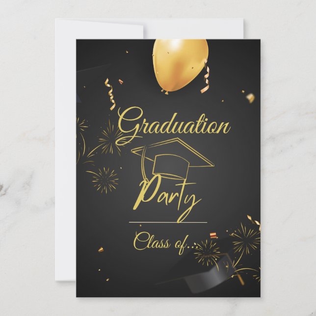 CONVITES A NIGHT TO REMEMBER: SPECTACULAR GRADUATION PARTY (Frente)