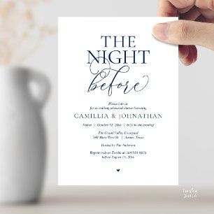 Convites “A Noite Anterior” Jantar de Ensaios de Casamento