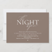 A Noite Anterior, Jantar de Ensaios de Casamento M