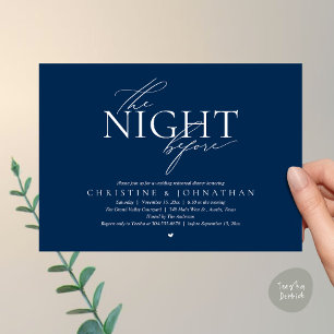 Convites A Noite Anterior, Jantar de Ensaios de Casamento M