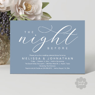 Convites A Noite Anterior, Jantar de Ensaios de Casamento M