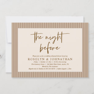Convites A Noite Antes Do Ensaio De Casamento Neutro Clássi