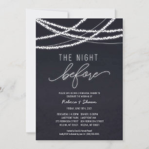 Convites A Noite Antes Do Janto De Ensaio De Casamento