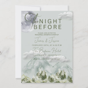 Convites A noite antes do Janto de ensaio de casamento flor