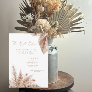 Convites A noite antes do Janto de ensaio de casamentos de 