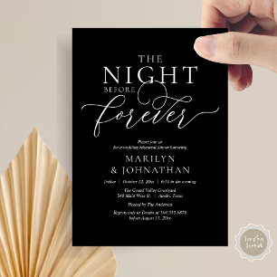 Convites A Noite Antes do Para Sempre, Jantar de Ensaios do