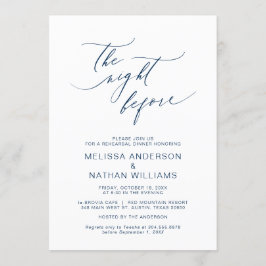 Convites A Noite Antes, Marinho Azul, Janto De Ensaio