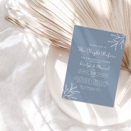 Convites A Noite Azul Derrante Antes Do Janto De Ensaio