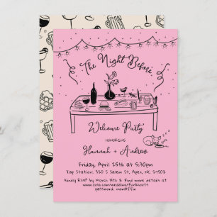 Convites A noite de boas-vindas de Hannah antes de chihuahu