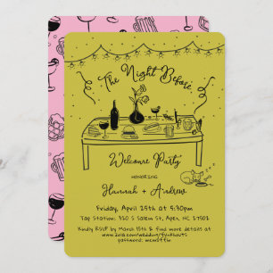 Convites A noite de boas-vindas de Hannah antes de chihuahu