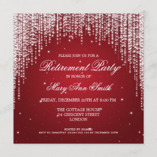 Convites A noite elegante do partido de aposentadoria